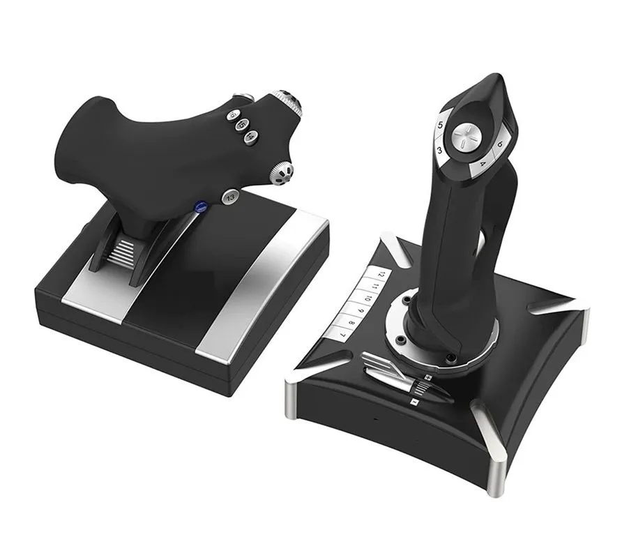 Professional Flight Joystick 16 Programmable Buttons and Vibration Function
