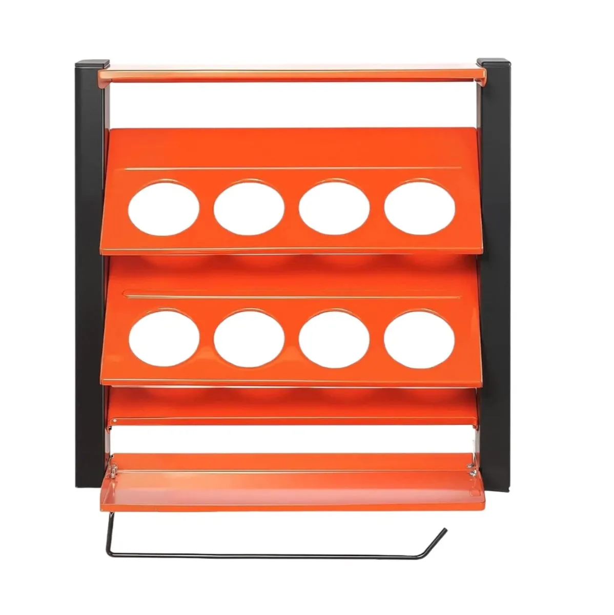 Wall Mount Spray Paint Can Holder Heavy Duty Metal 8-Hole Rack