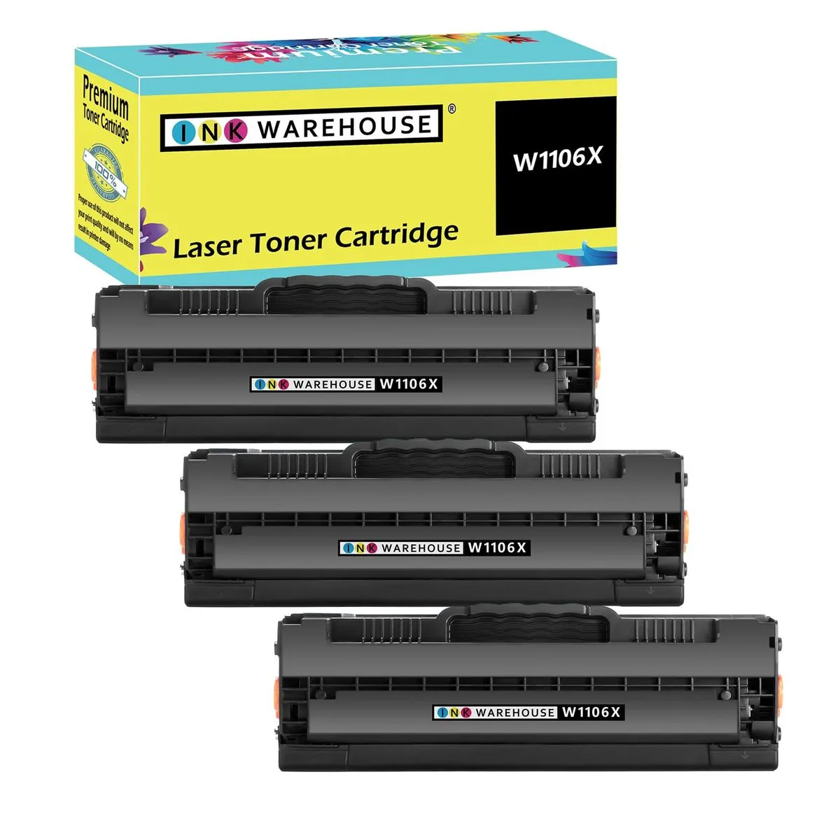 INK WAREHOUSE Compatible HP 106X / W1106X / 106X TONER CARTRIDGE X 3