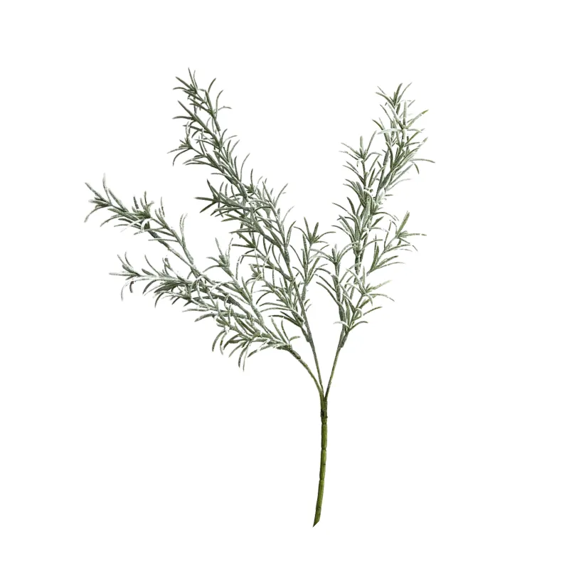 1x Fake Herb Leaves Artificial Greenery for Home Decor Indoor Potted Plant