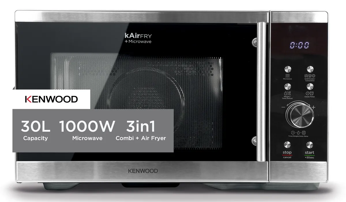 Kenwood - Microwave Oven Air Fryer & Convection 30L S/Steel - MWA30.Z00SS