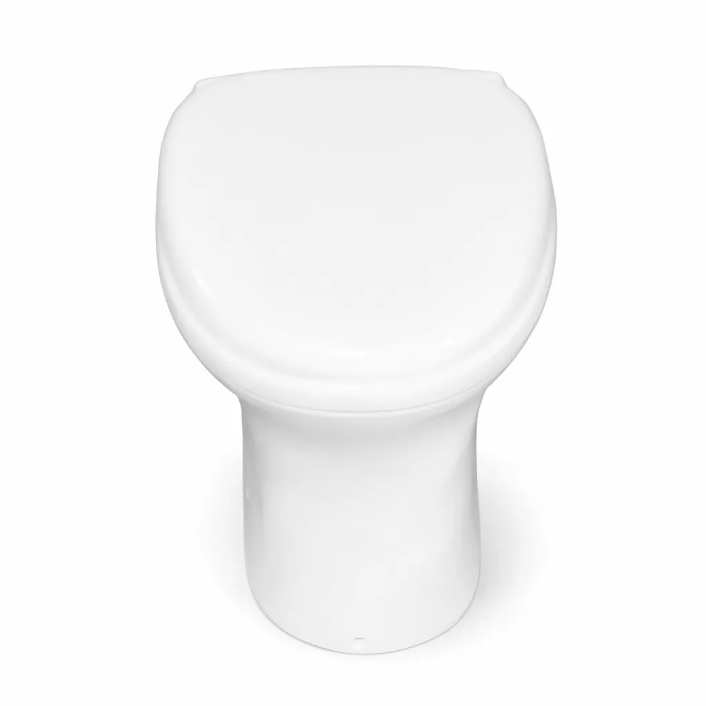 Bathco Ibiza One-Piece Toilet - P-Trap Floor-Standing WC Gloss White