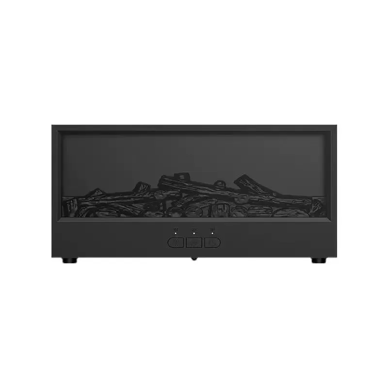 Miniature LED Flame-Scented Diffuser Machine - Black