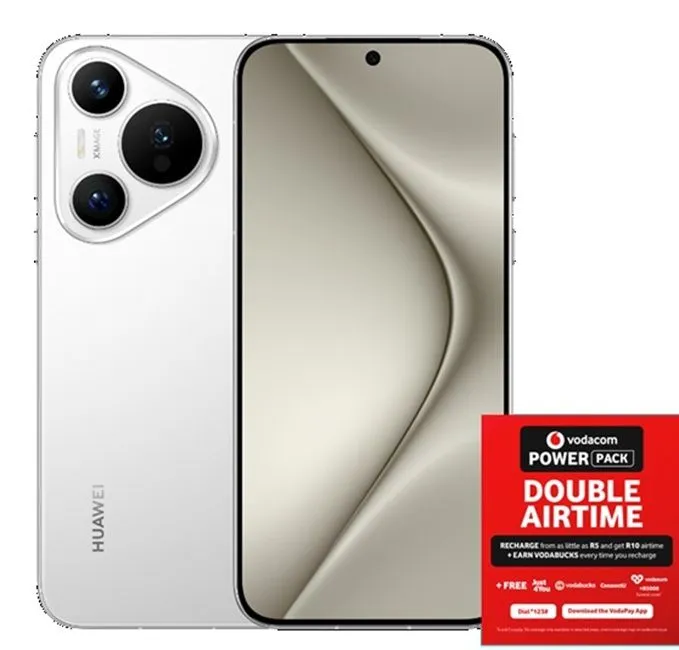 HUAWEI Pura 70 256GB Dual SIM - White + Vodacom SIM Pack