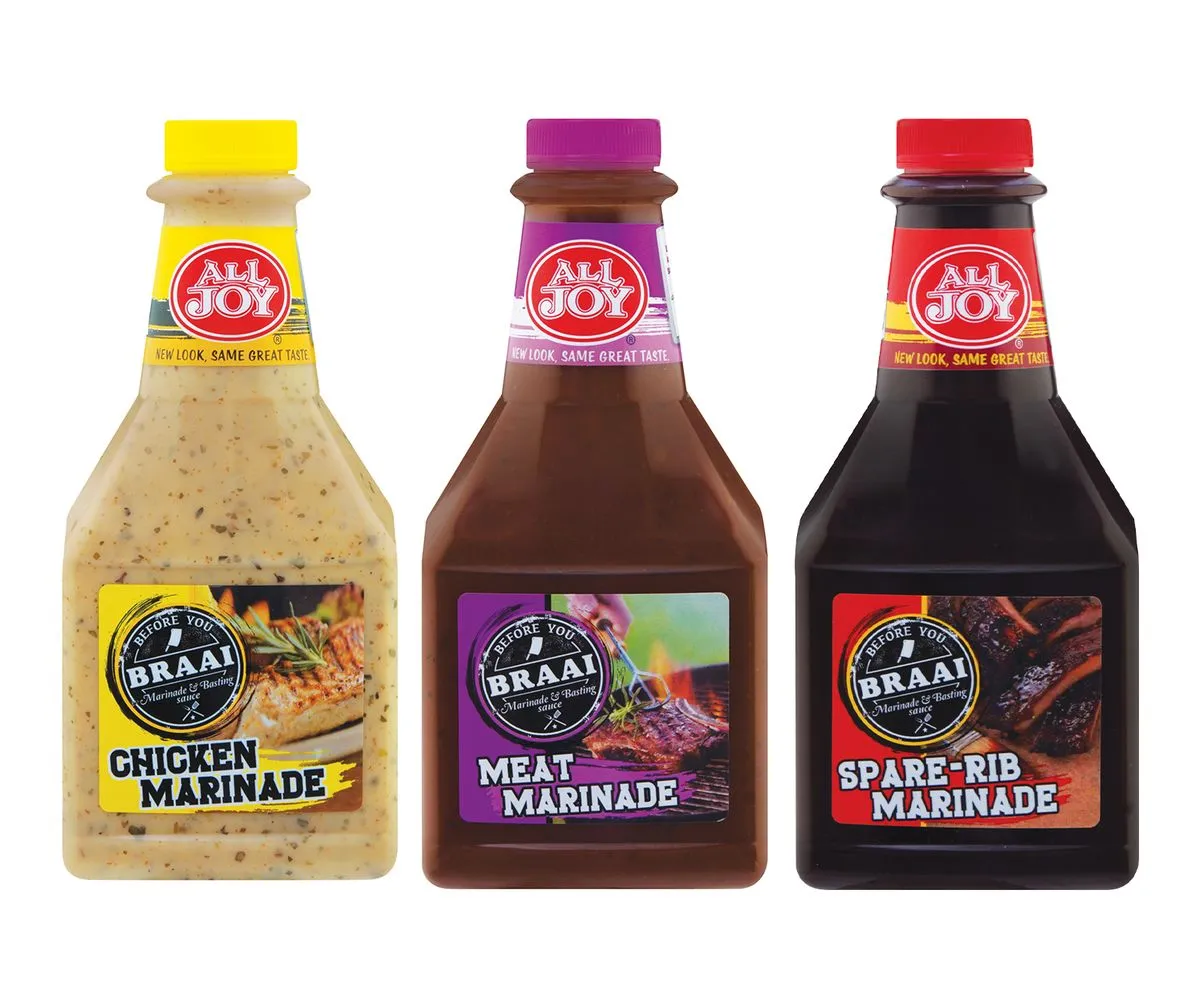 All Joy Braai Marinades 3 Bottles x 750ml - Assorted