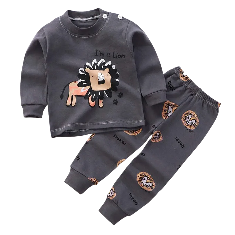 Boys Winter Toddler Pajama Set - Lion