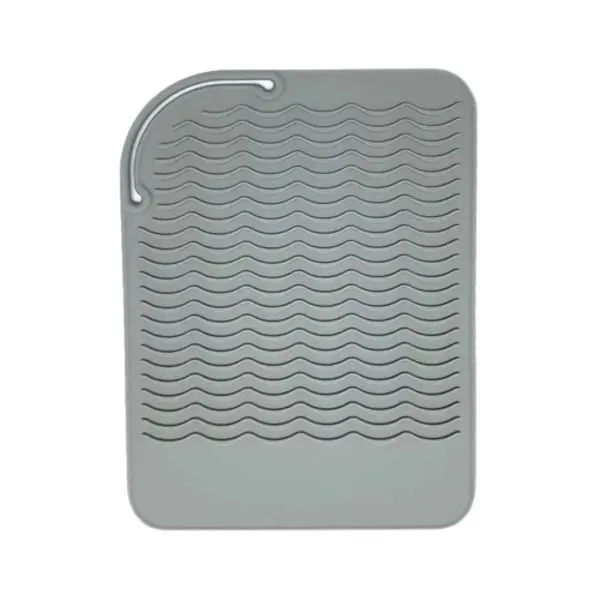 Heat Resistant Mat For Curling Iron - Grey