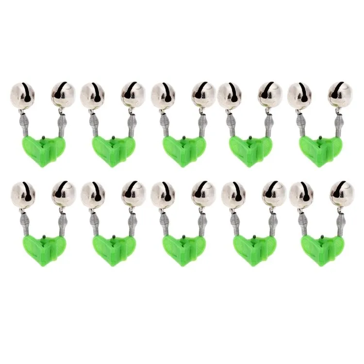 Fishing Alarm Clip on Bell Type 10 Piece with Twin Bells OG-3492