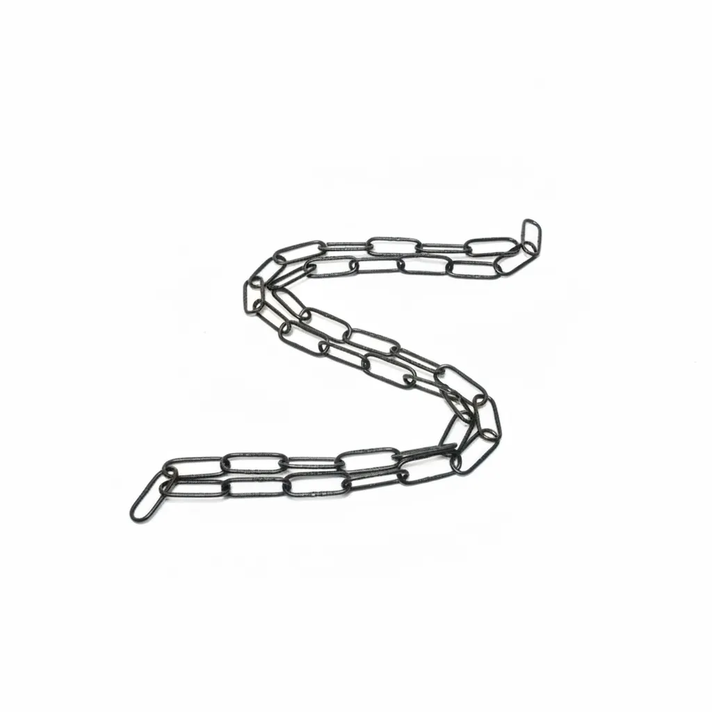 Krafft Black Spanish Chain 3.3mm x 52mm x 15m - Durable Utility - 2 Pack