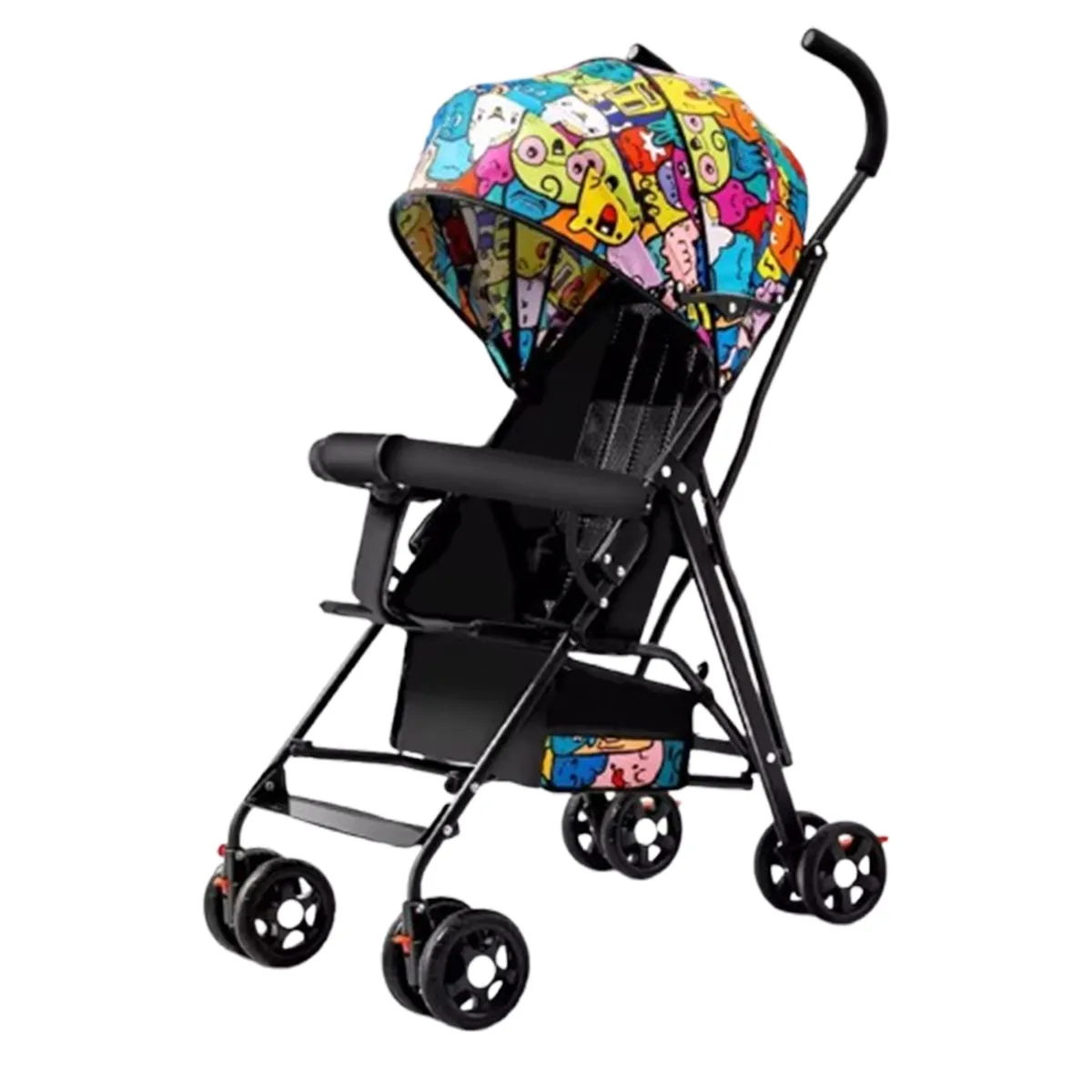 Baby Stroller Lightweight & Foldable Infant Stroller for Boy Girl - polychrome