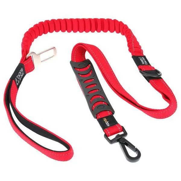 Mix Box Adjustable Pet Safety Seat Belt - Red