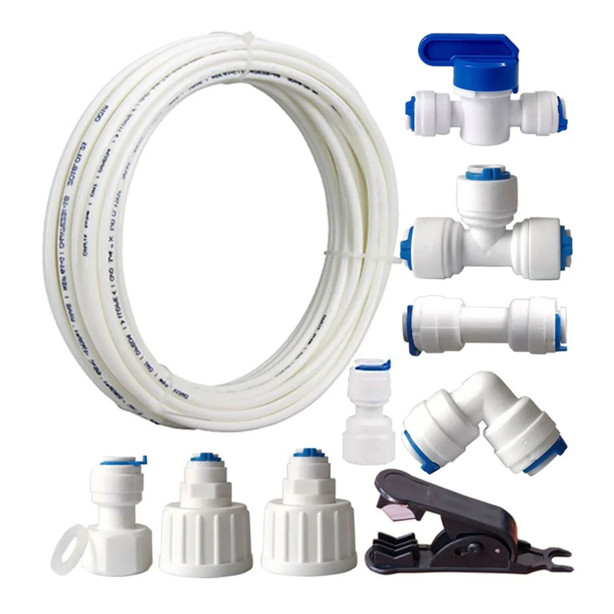 1/4" Tube 15M Water Purifier Quick Connect Fitting Kit