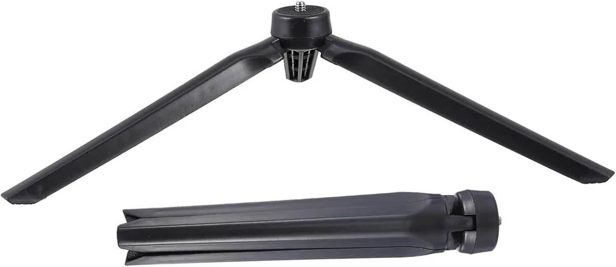 Foldable Desktop Tripod Stand Adjustable Height for Cameras, Projectors, V