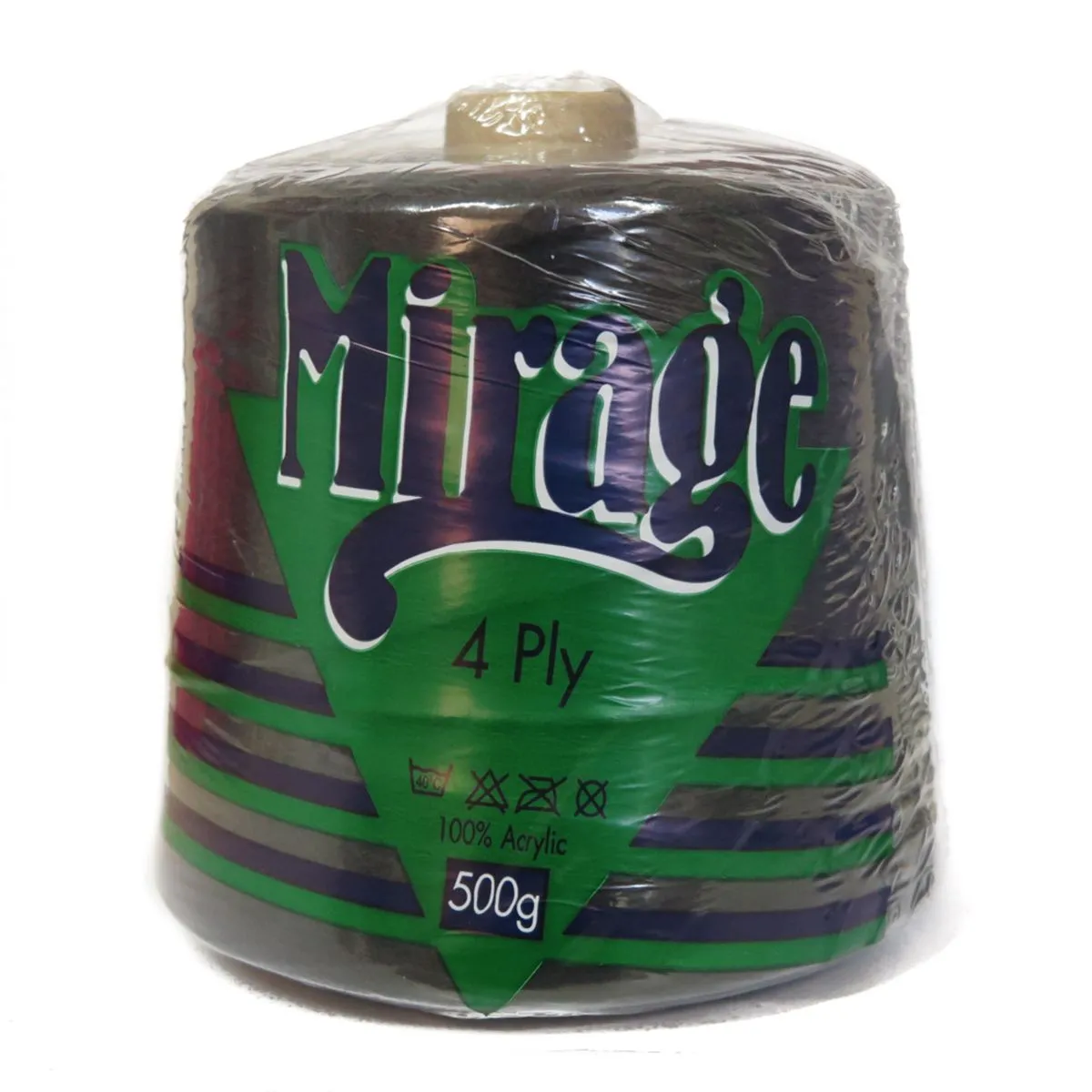 Elle Wool Mirage 4 Ply 500 Gram Cone Yarn - 017 Black