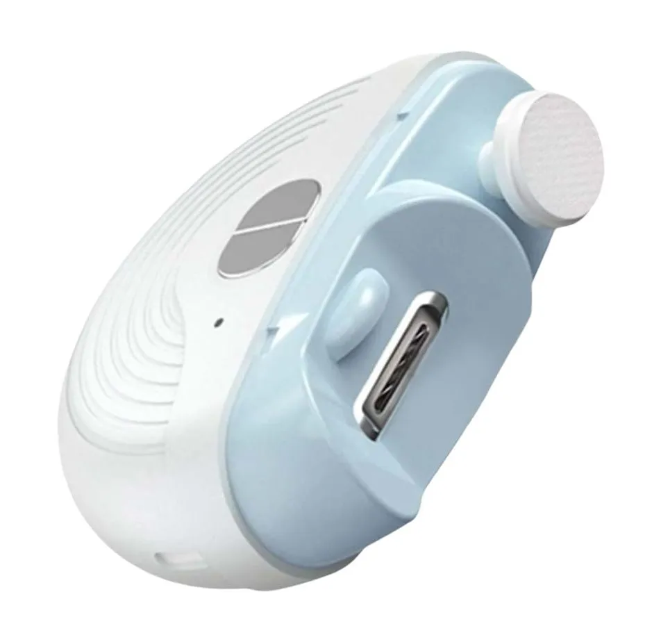 2-in-1 Electric Automatic Nail Clipper & Polisher with LED Light
