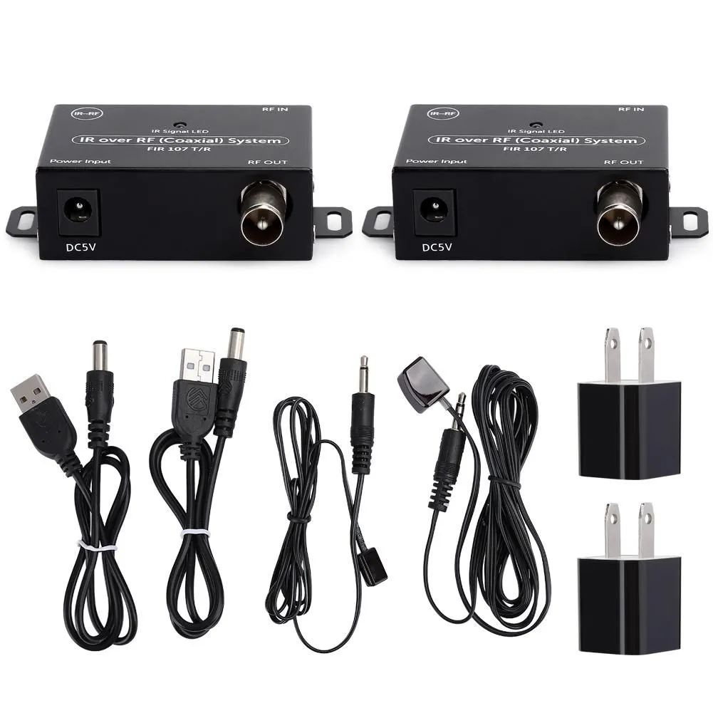 Infrared Ir Extender over Radio Frequency Remote Repeater System Kit US