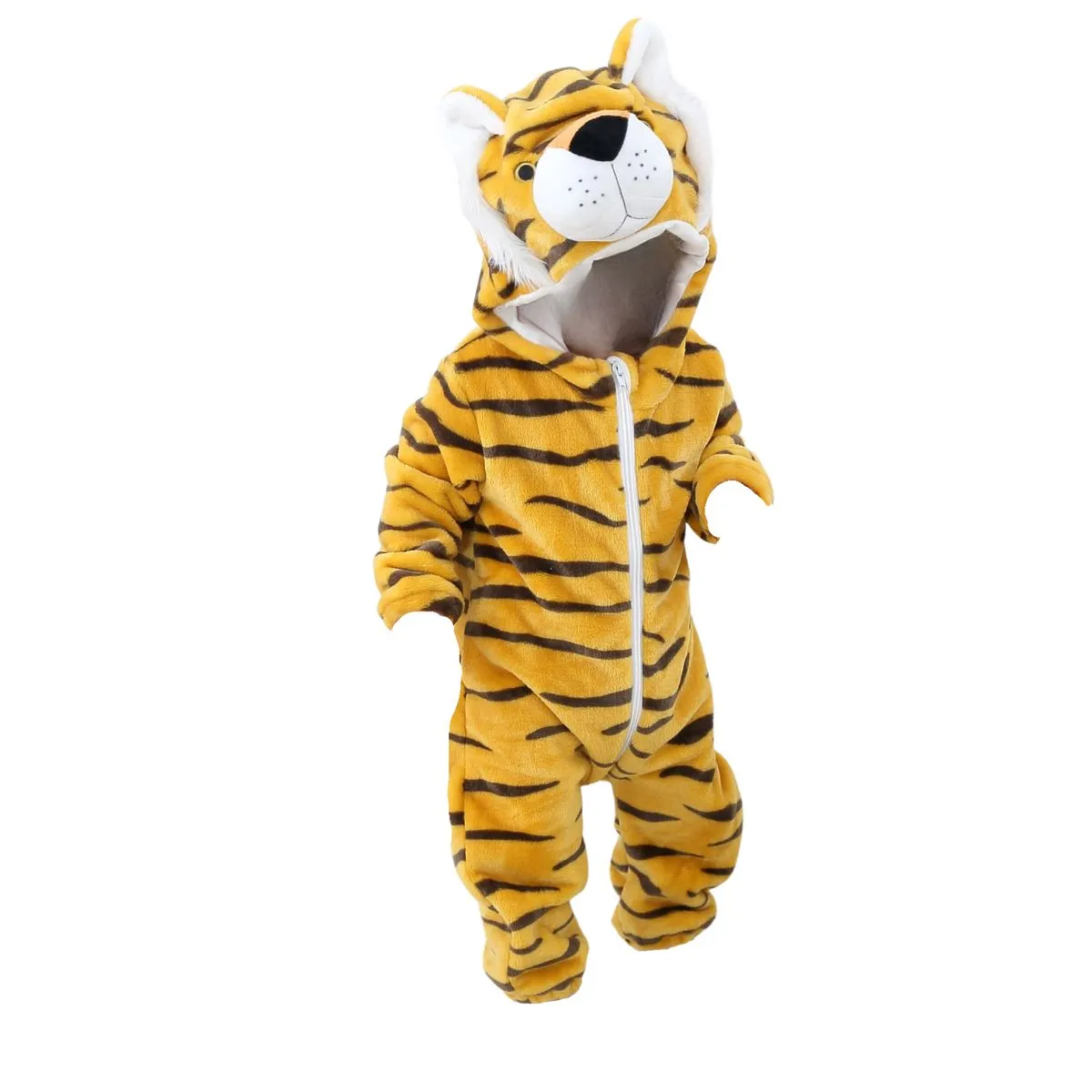 JKjustkidin Kids Tiger Costume Jumpsuit Onesie with 3D Details - 24-36 months