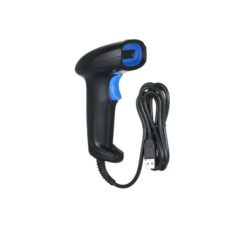 Black Wired Handheld Fast and Reliable 1D CCD Barcode scanner-JG1011