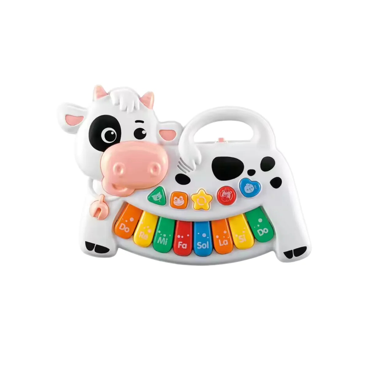 Educational 4-in-1 Musical Instrument Toys for Kids - Piano & Animal Sounds - White