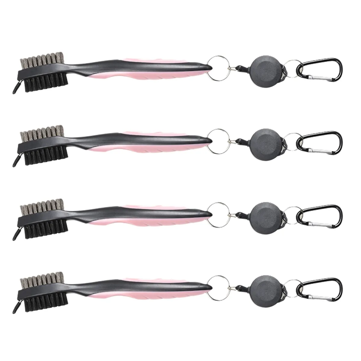 Golf Club Cleaning Brush Ball Double-Sided Cleaning Tool Pink