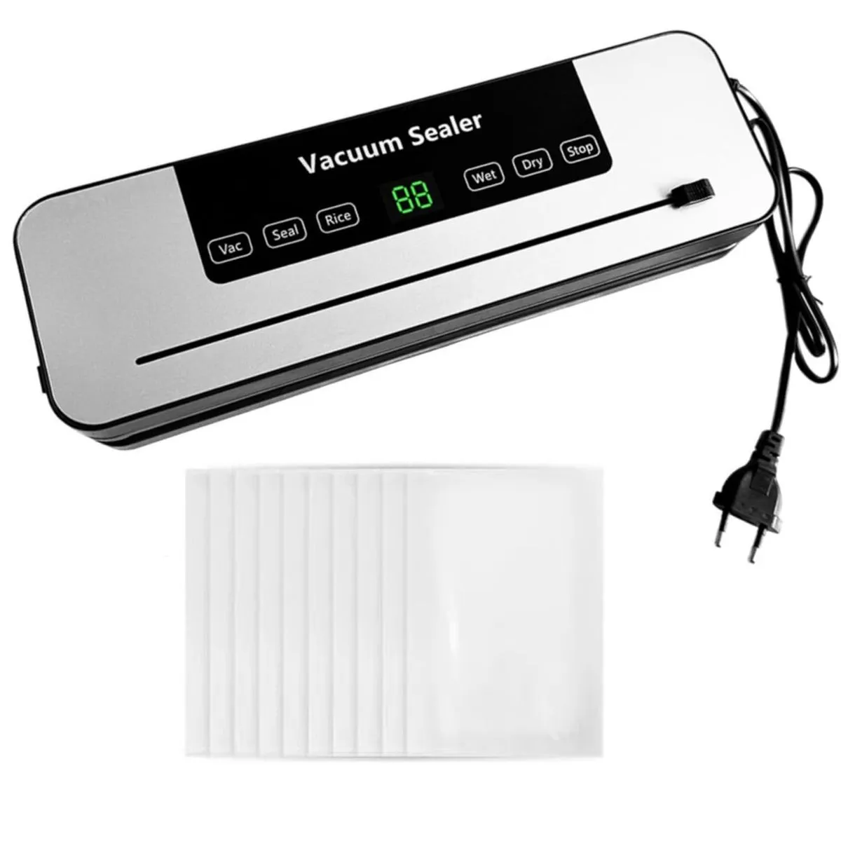 Apauls Vacuum Sealer Machine, with 50 Bags,for Food Storage, Moist&Dry Mode