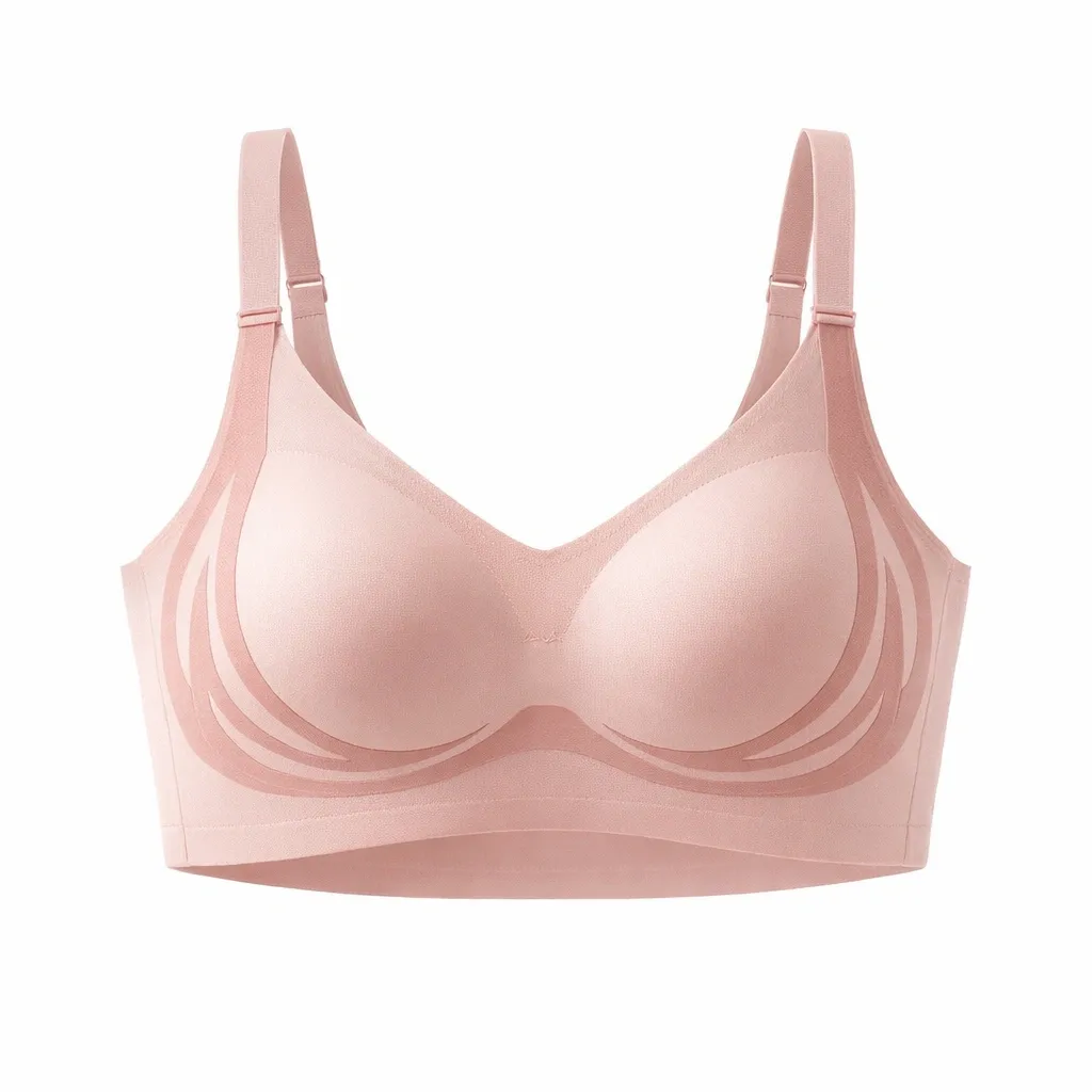 Seamless Push-Up Bra - Pink