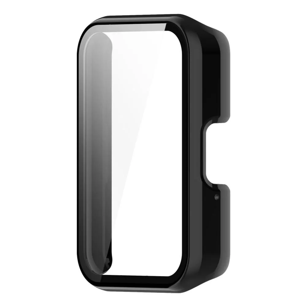 PC Case with Glass Screen Protector compatible with Samsung Galaxy Fit3 - Black