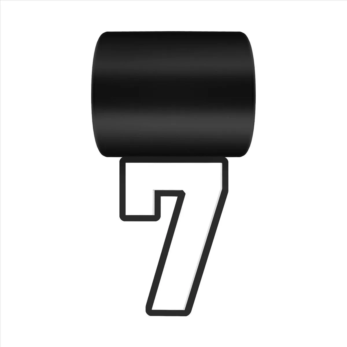 Number 7 Pendant for Baseball Necklace for Sports Fan Necklaces