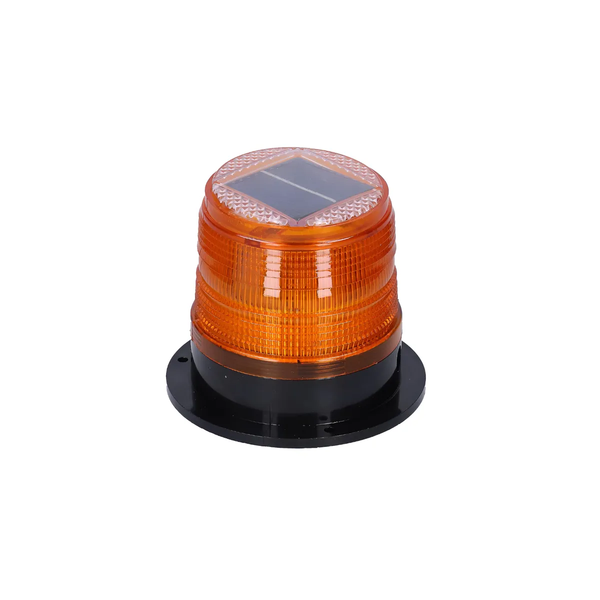 Solar-Powered LED Strobe Warning Flashing Light for Safety