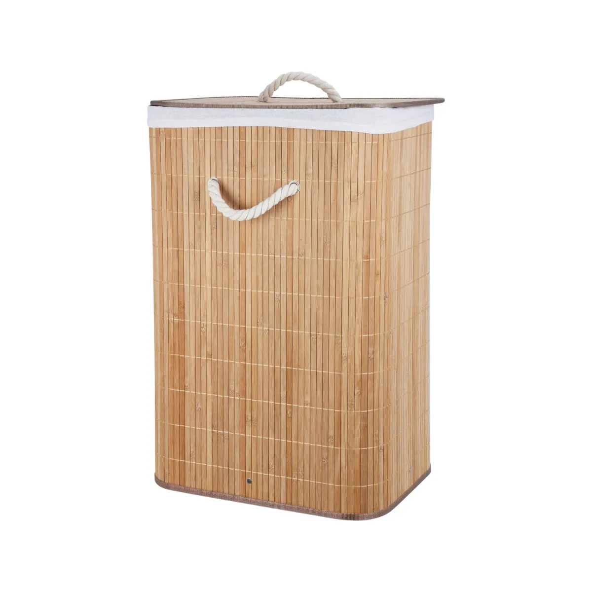 Laundry Basket - Bamboo Square - 40x30x60cm