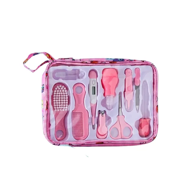 10-in-1 Baby Healthcare and Grooming Kit With Carrier Bag - Pink