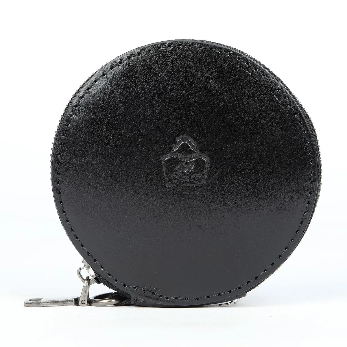 SACLASSY Genuine Leather Coin Wallet Card Holder Key Case Coin Pouch - BK