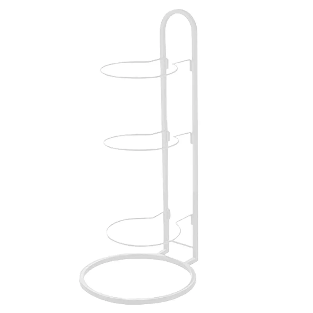 Sport Indoor Three Tier Vertical Ball Equipment Holder - 64cm - White