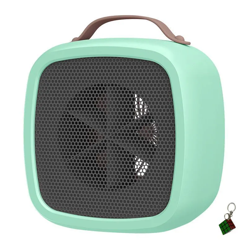 500WPortable Fan Heater With A Handle + Free Key Holder