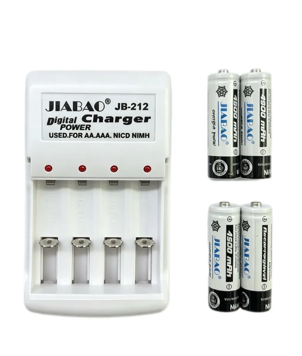 Rechargeable Battery Charger 500 Cycles for AA/AAA/9V - Model 613/636/212. - 212