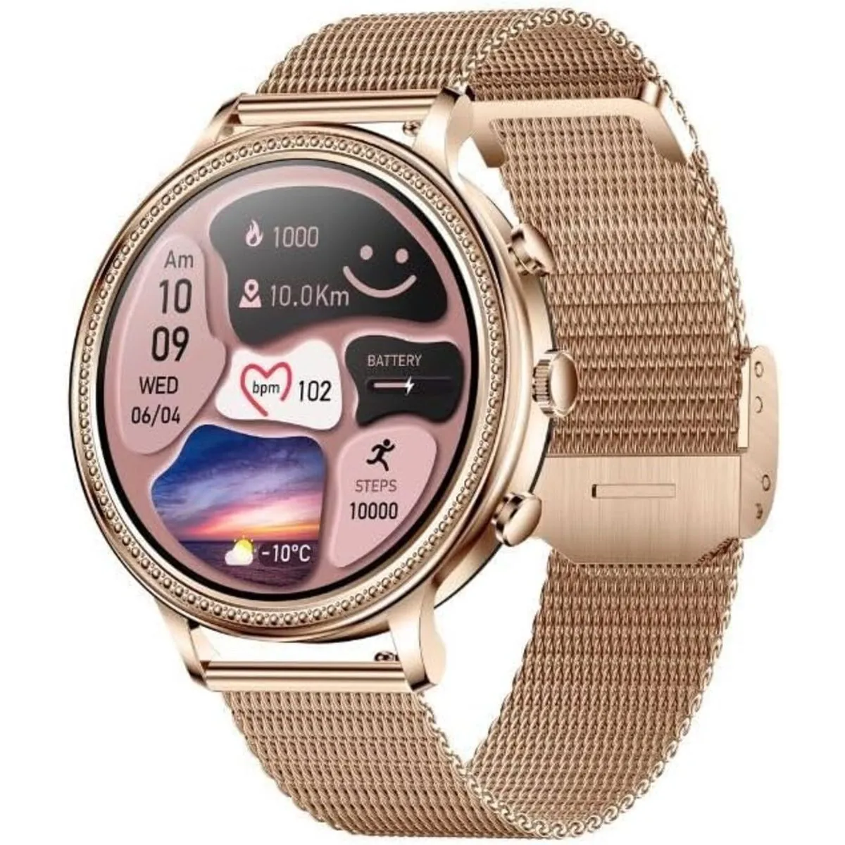 Watch For Smart Ladies-Multi Sport Modes With Calls Function GC - Rose Gold