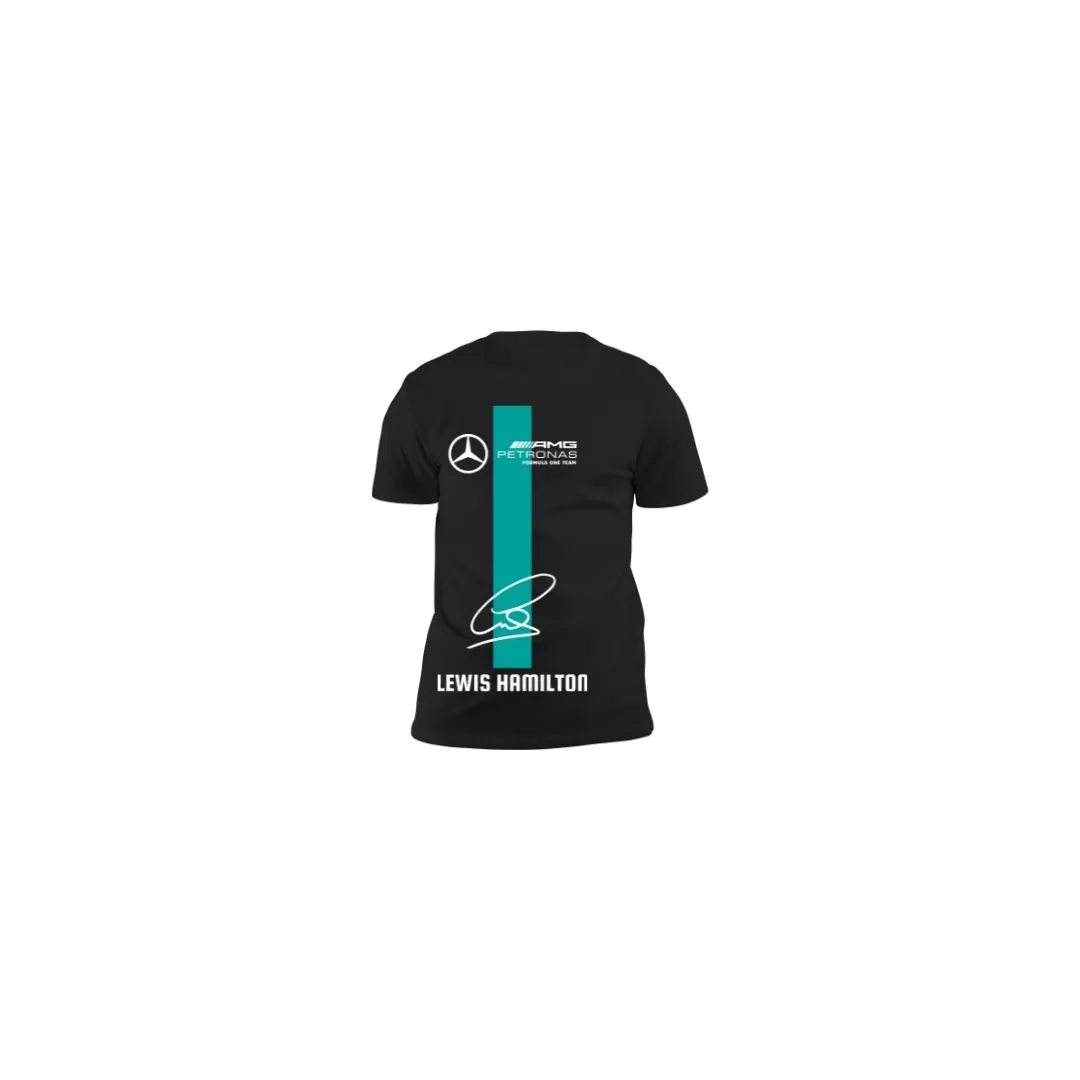 Offscript Kids Lewis Hamilton Mercedes AMG Signature T-shirt - Black
