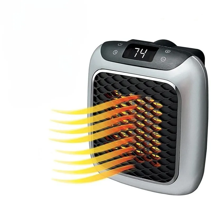 Turbo 800 Handy Space Saving Wall Outlet Heater 800W With Remote Control
