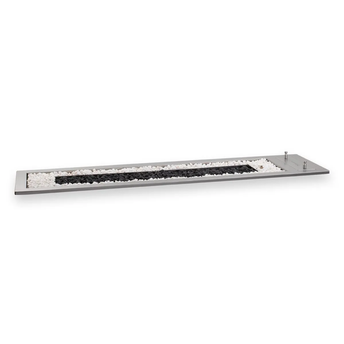 Drop-in 1200 Gas Fireplace - Stainless Steel
