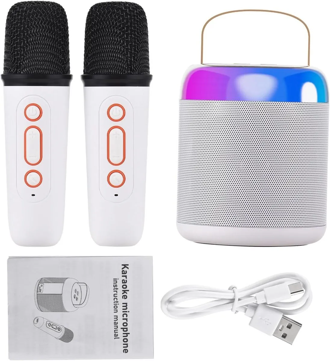 Portable Microphone Karaoke Machine with Bluetooth Speaker Mini Sound
