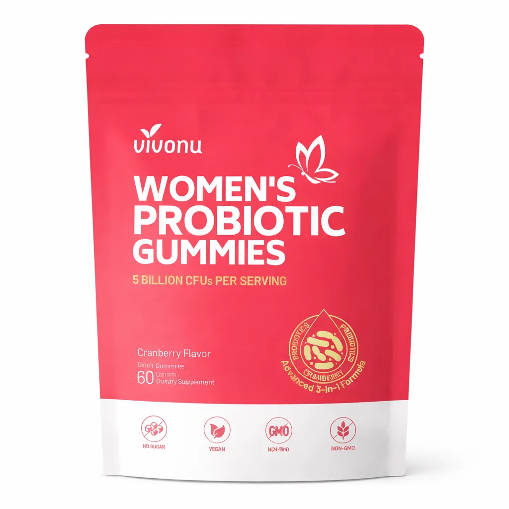 Vivonu Women's Probiotic Gummies Cranberry (Natural Berry Flavour) Gummies