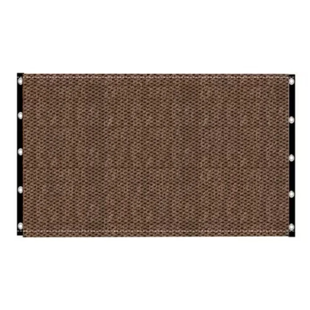 Pet Portable Grid Folding Barrier Safety Gate Fence - 110cm - Brown