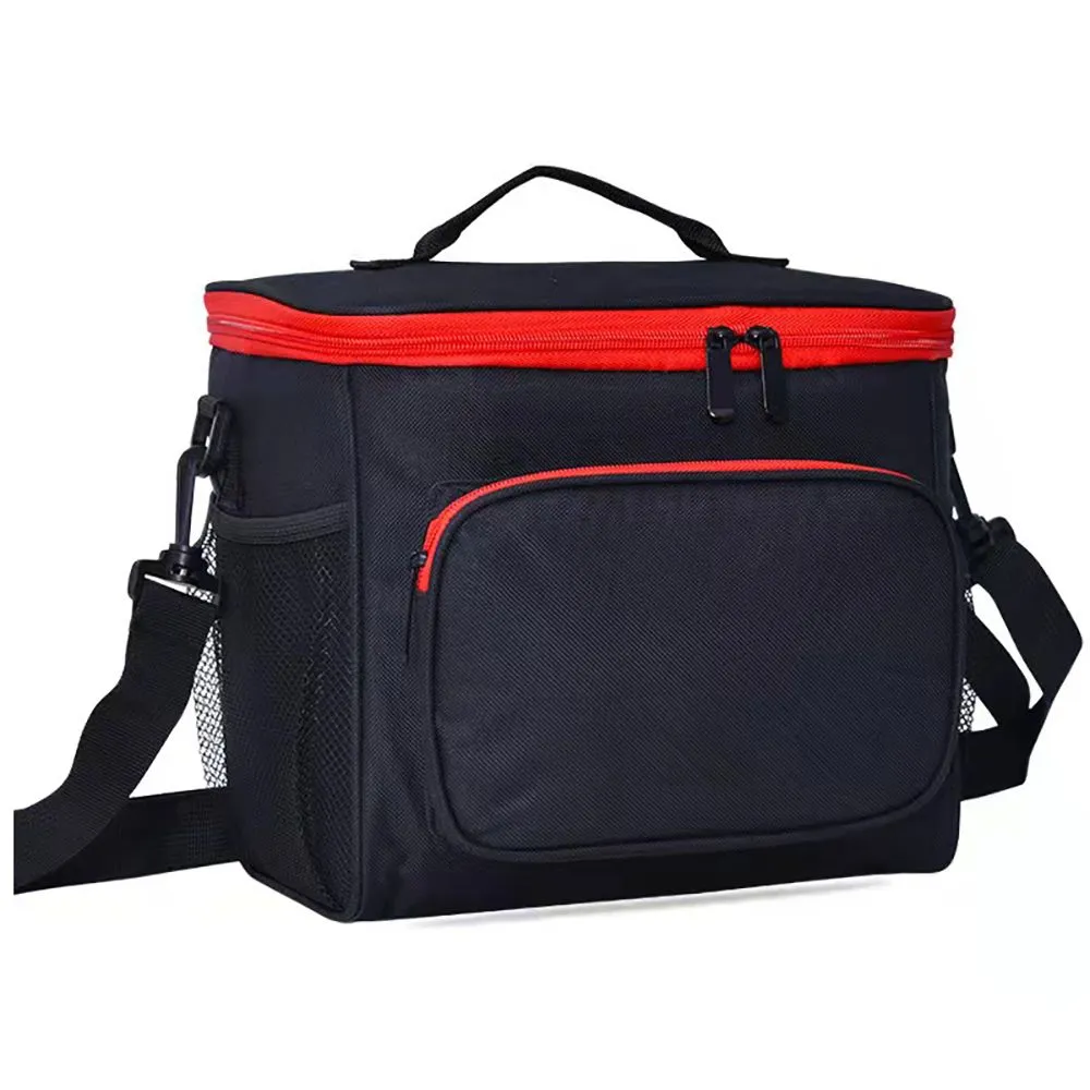 Legend Lunch Meal Shoulder Bag Picnic Bag - Black/Red