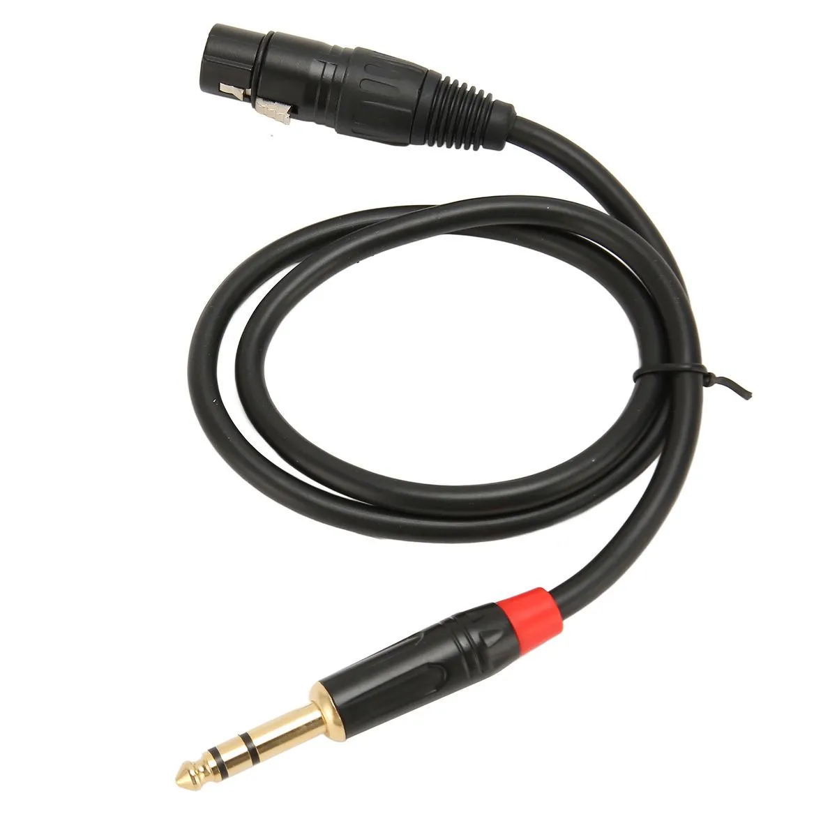 XLR to 6.35mm Cable for Microphone and Electric Guitar, 0.75m