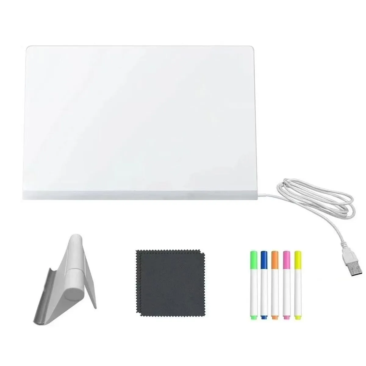 LED Drawing Board for Kids, Light Up Dry Erase Boards with 5 Markers