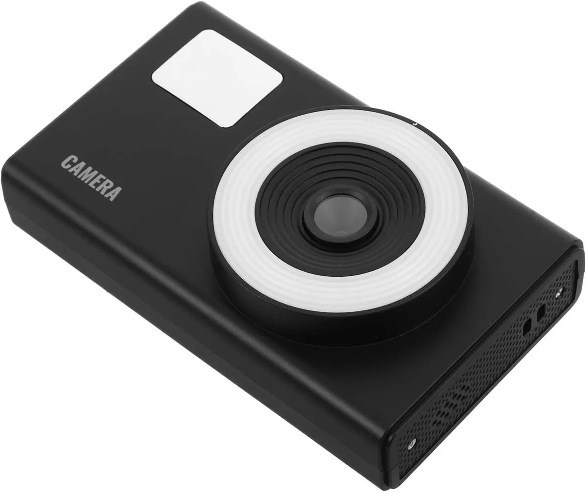 16X Zoom Portable Digital Camera With Flash For Travel Family Use Black
