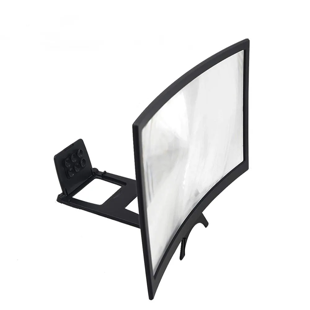 Folding Phone Screen Magnifier for Videos & Movies Watching - Black