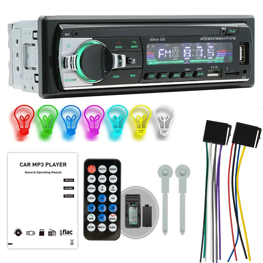 MP3 Car Player, Car Radio With Bluetooth, Remote Control, USB, SD, FM Radio