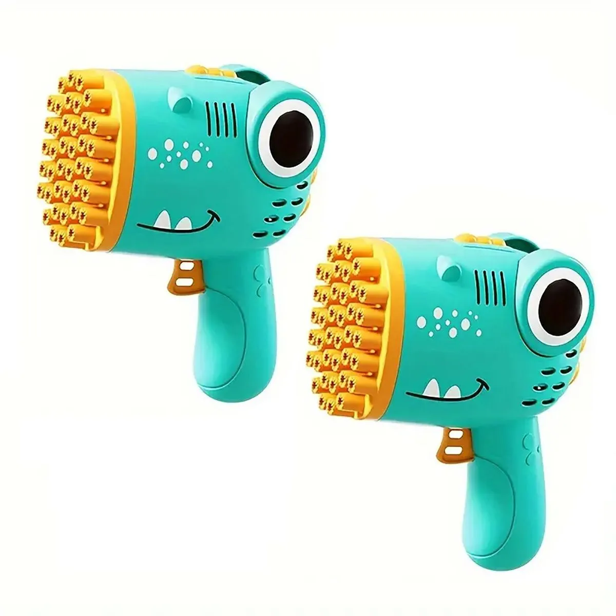 2 Piece Dinosaur Bubble Gun for Kids Bubble Guns Blaster for Toddlers - Green