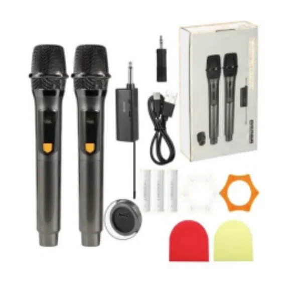 Milside Craft Wireless Dual Handheld Microphone Set with Receiver